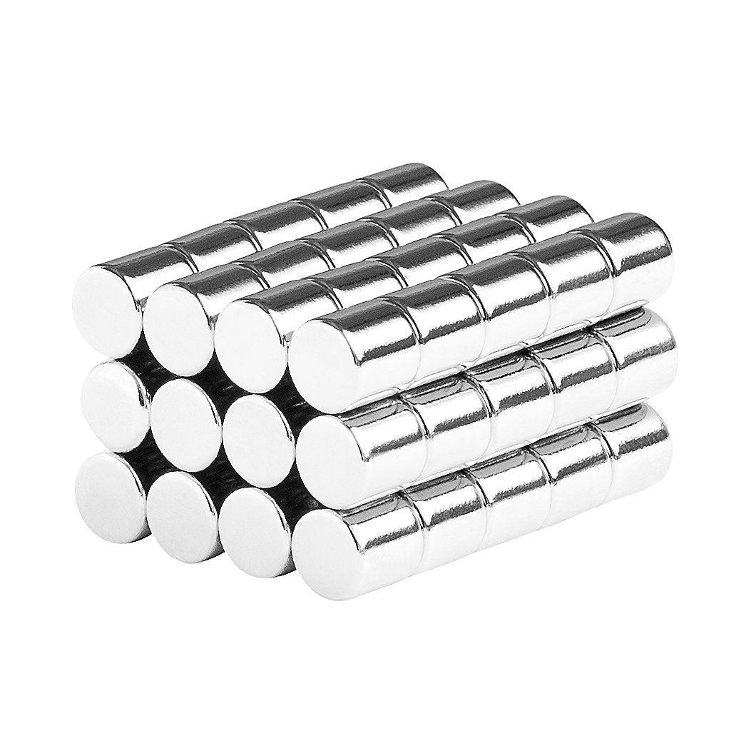 3/16 x 1 inch Neodymium Rare Earth Cylinder Magnets N42 (24 Pack)