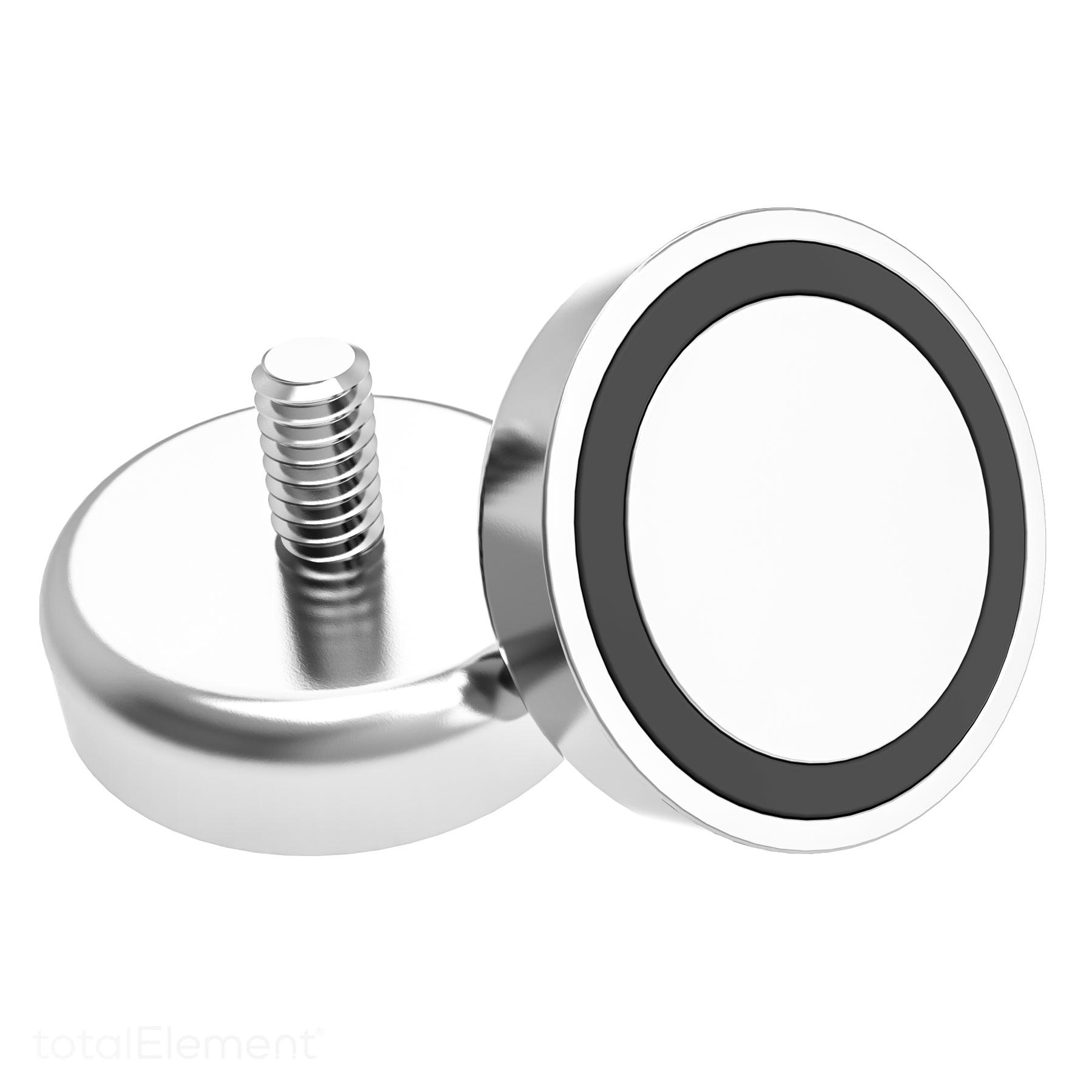 1 Inch Neodymium Rare Earth Pot Magnet with Threaded Male Stud N42