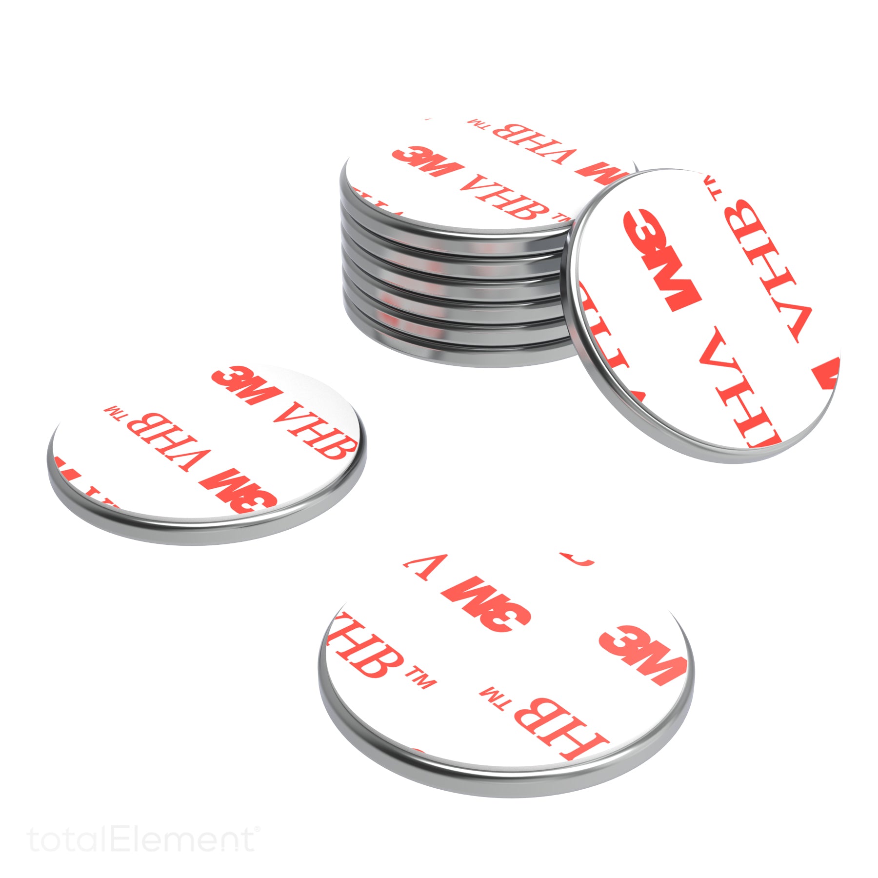 Round Magnet Discs With Adhesive Backing. Many sizes & pack quantities.  Great for Crafts! ( Half Inch - 25 Pack) 