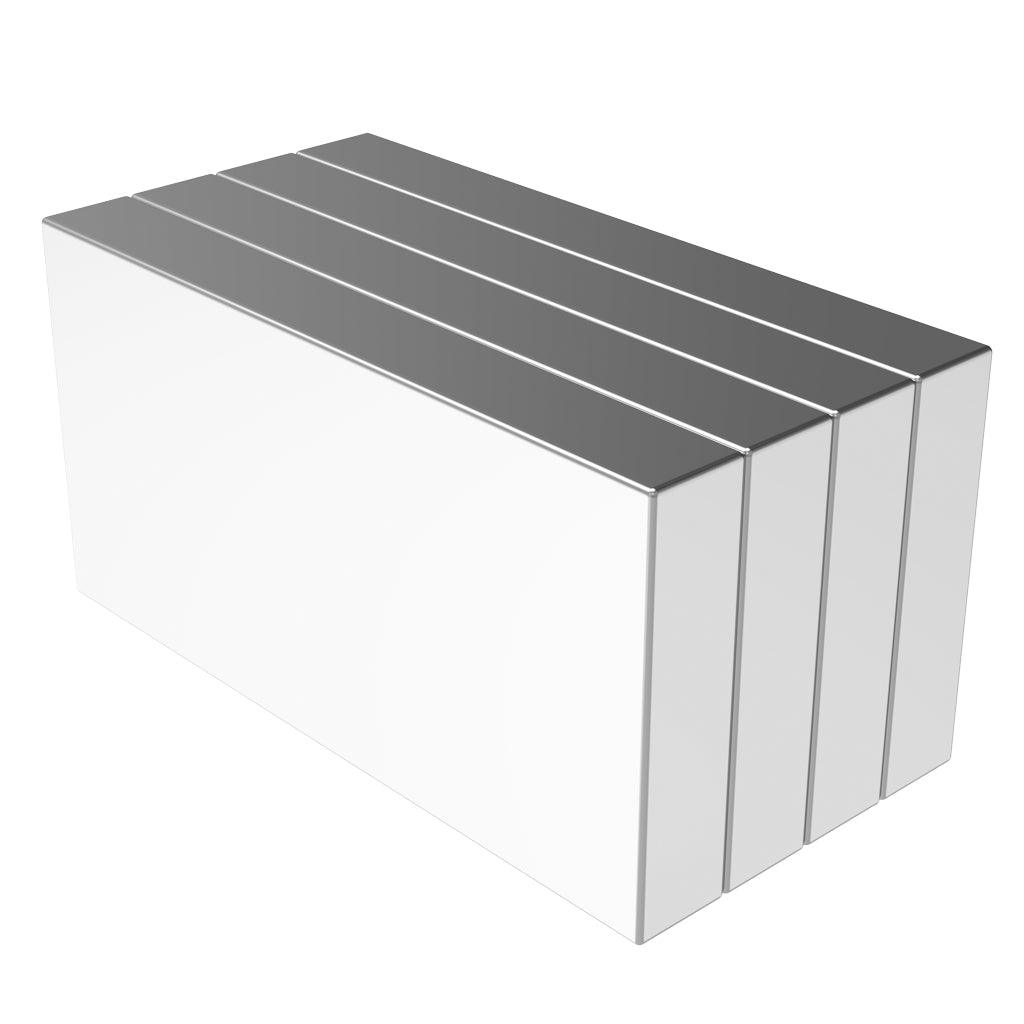 その他 VALIEM ROUGH / BLOCK-M02 2 x 1 x 1/4 Inch Large Neodymium Rare Earth Block Magnets N42 (4