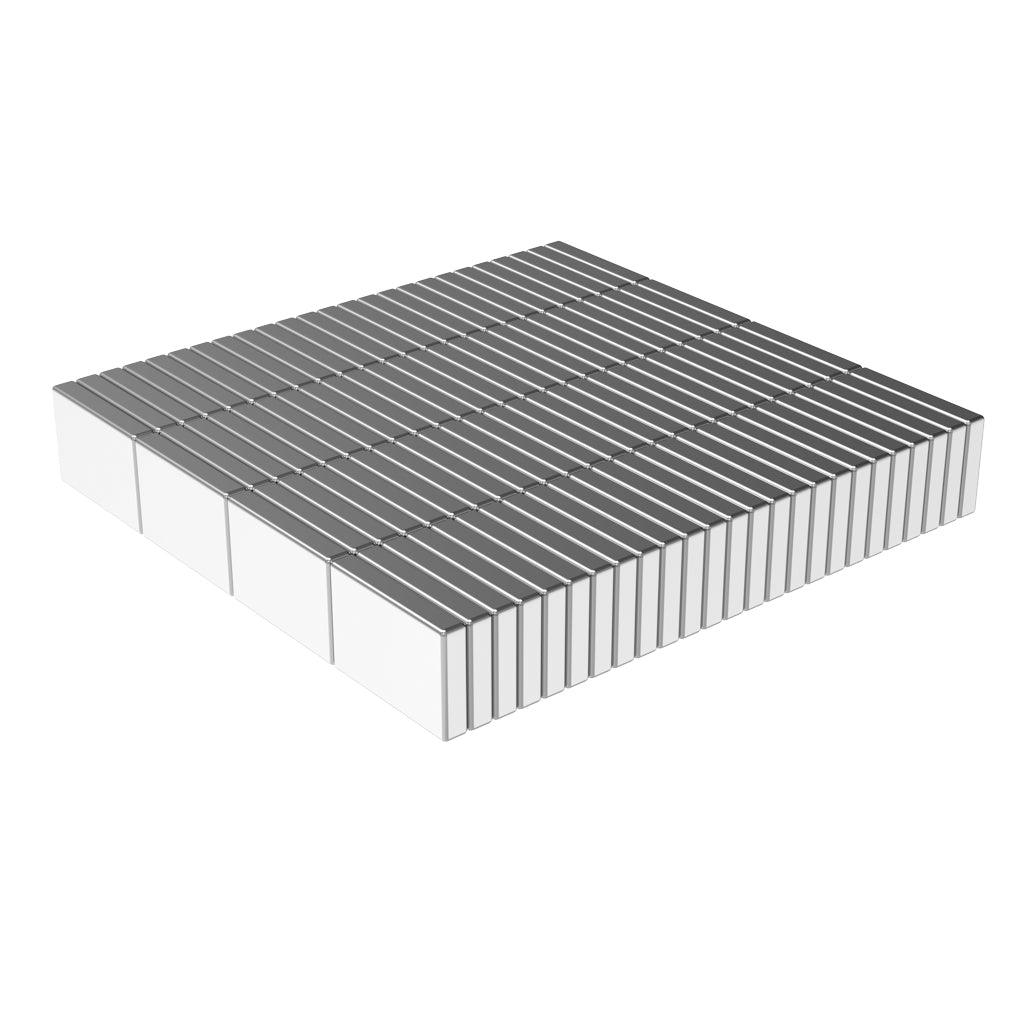 3/8 x 1/4 x 1/16 Inch Neodymium Rare Earth Block Magnets N52 (100