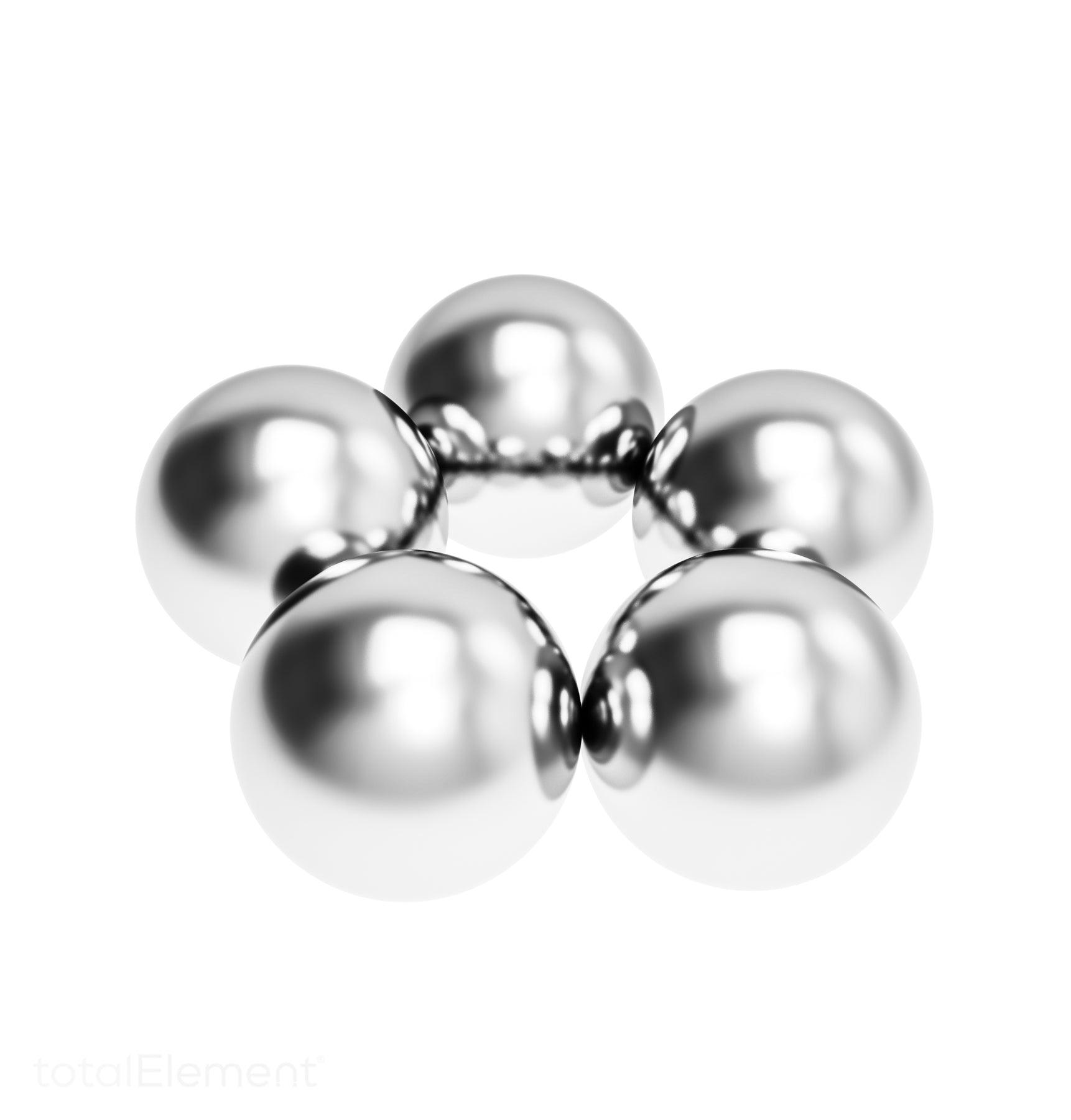 1/2 Inch Neodymium Earth Sphere Magnets N42 (5 Pack) for Sale | totalElement