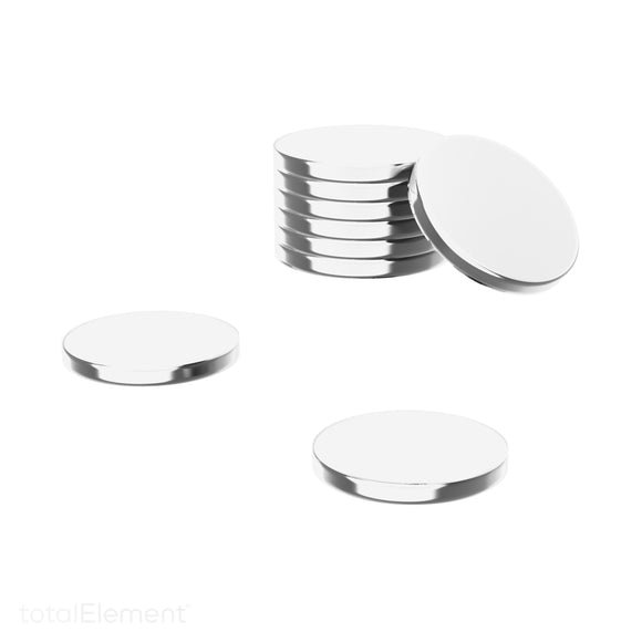 3/8 Inch Steel Disc, Blank Metal Strike Plates (250 Pack)