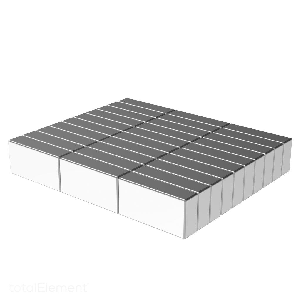 1/2 x 1/4 x 1/8 inch Strong Neodymium Rare Earth Bar Magnets N52 (30 Pack)