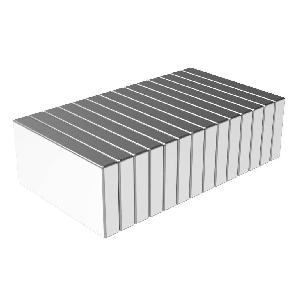 1 x 1/2 x 1/8 inch Strong Neodymium Rare Earth Block Magnets N42 (14 Pack)