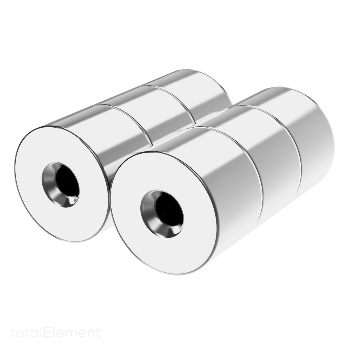 N35 Neodymium magnet countersunk ring : 12mm OD x 8mm large ID x 4mm small  ID x 4mm T - Supreme Magnets — The Quaint Magnet Shop