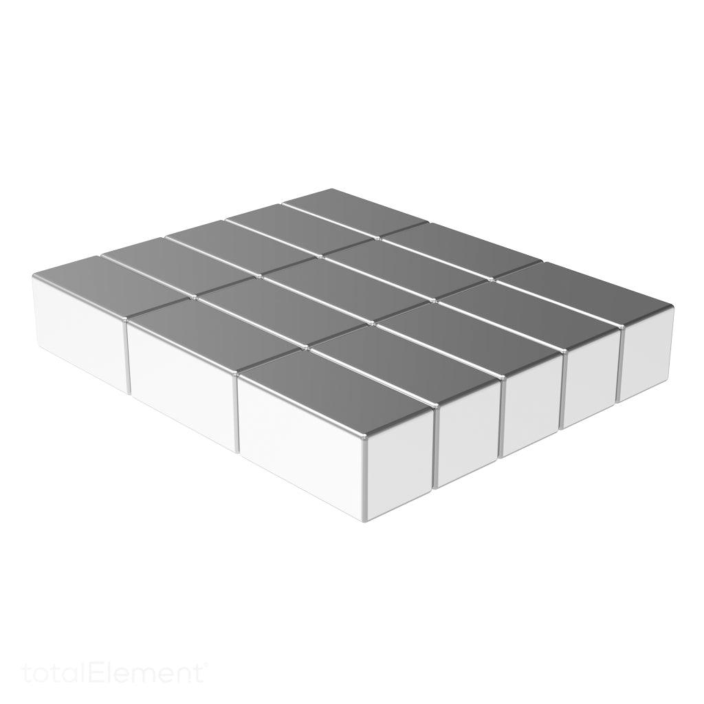 1 x 1/2 x 1/4 inch Neodymium Rare Earth Block Magnets N48 (5 Pack)