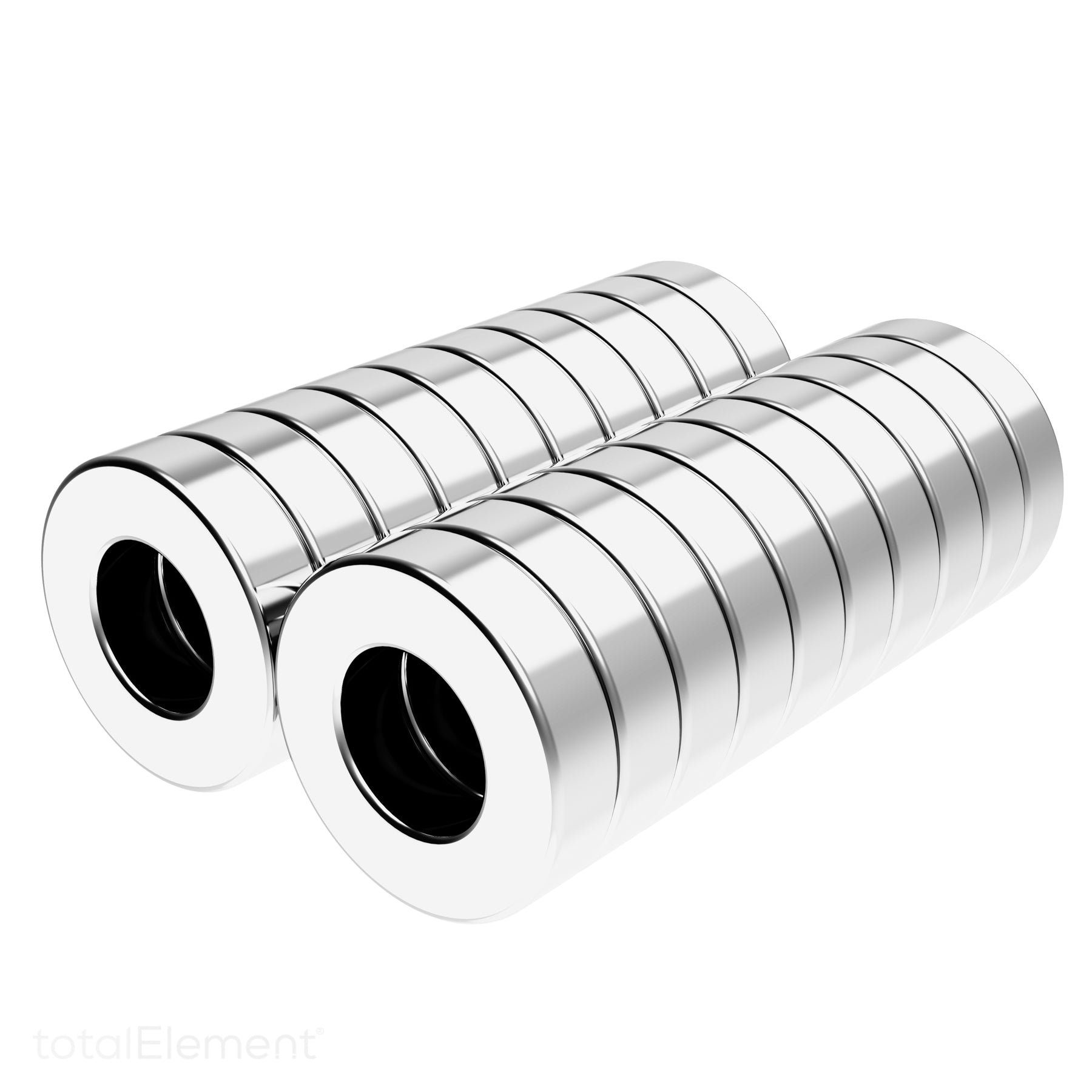 1/2 x 1/4 x 1/8 Inch Strong Neodymium Rare Earth Ring/Donut Magnets N52 (20  Pack) for Sale