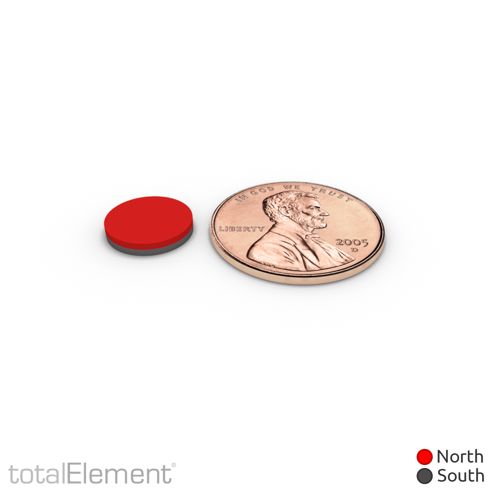 TotalElement 1/2 X 1/32 Inch N52 Neodymium Magnets With 3M Adhesive - 50 Pack, Disc