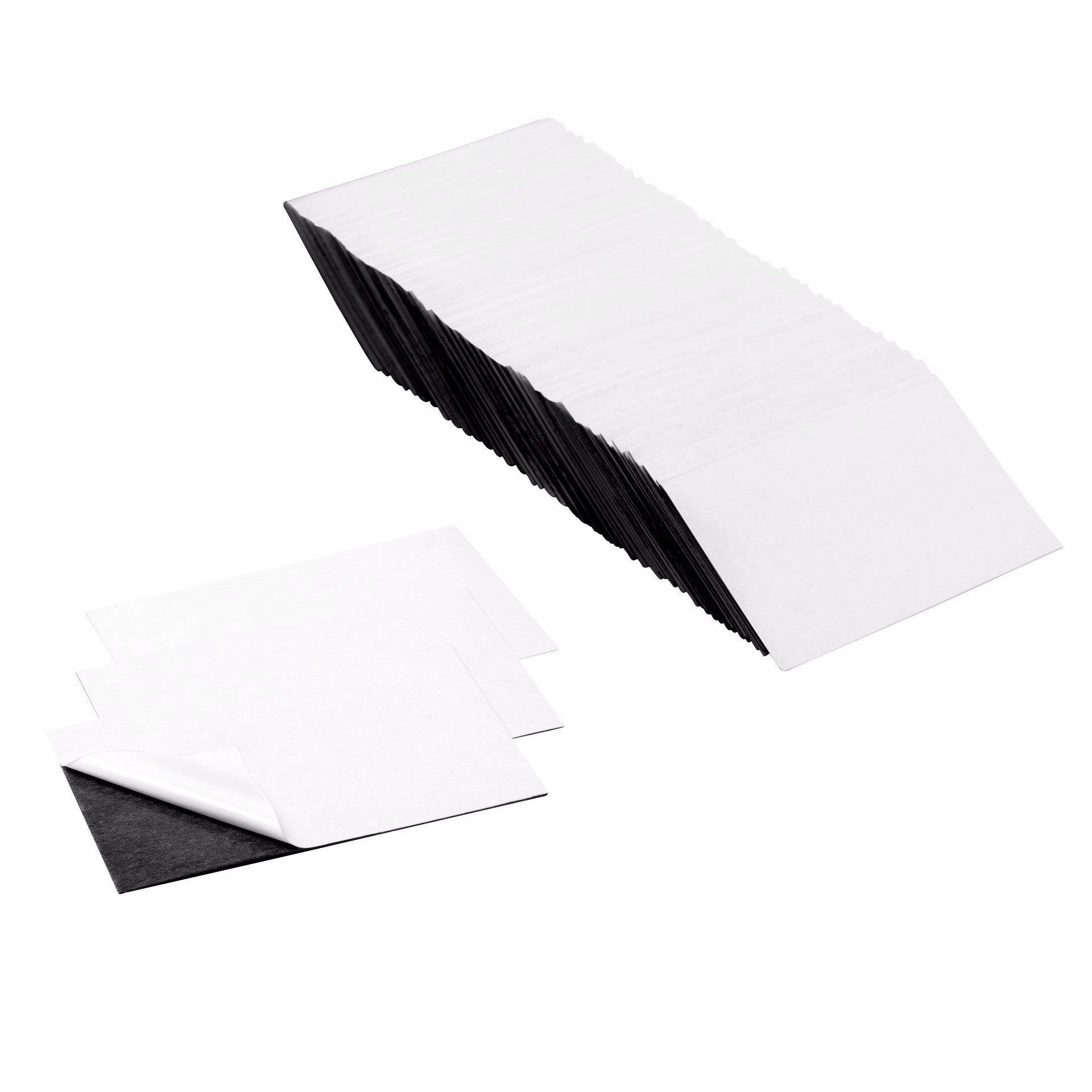 totalElement 3.5 x 2 inch Business Card Strong Flexible Self-Adhesive Magnetic Sheets Peel & Stick Refrigerator Magnet Sheets