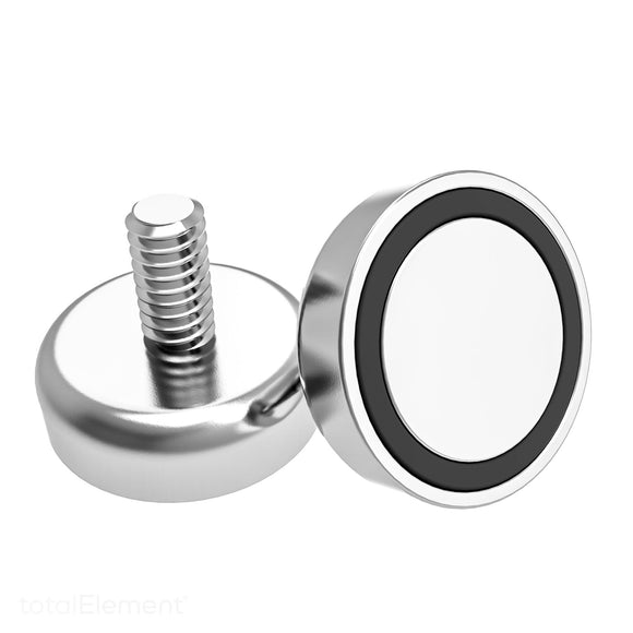 Neodymium Threaded Pot Magnets - totalElement