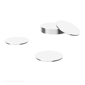 1.25 Inch Steel Disc, Blank Metal Strike Plates (150 Pack) - totalElement