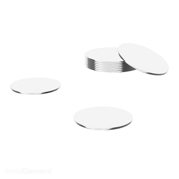 1.25 Inch Steel Disc, Blank Metal Strike Plates (150 Pack) - totalElement