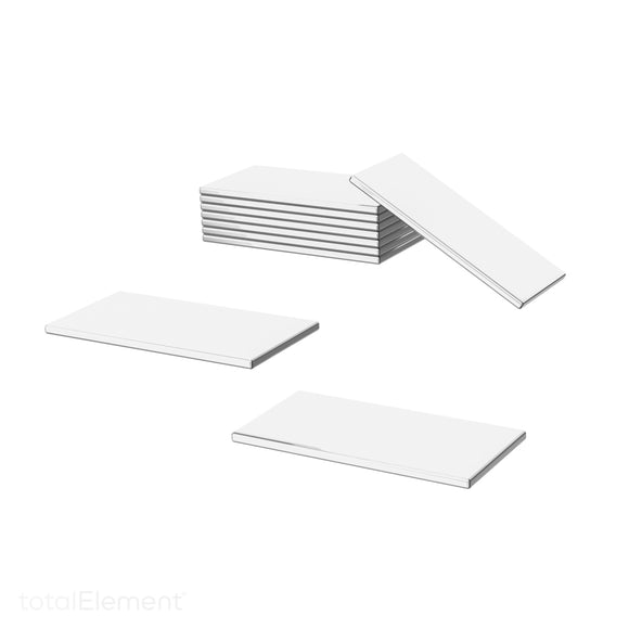 1 x 1/2 Inch Steel Block, Blank Metal Strike Plates (150 Pack)