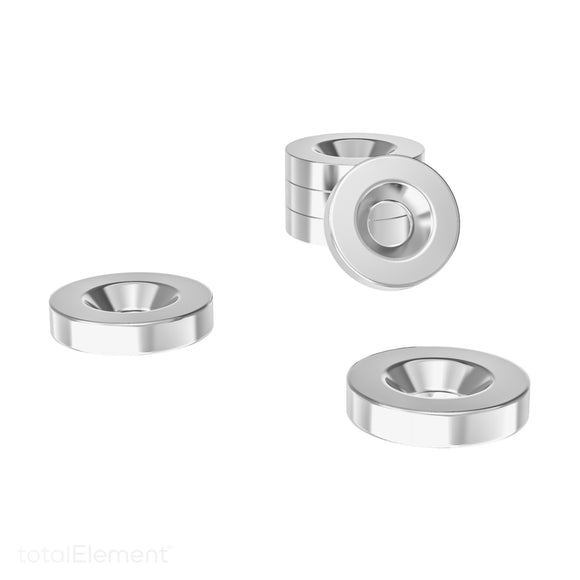 1/2 Inch Countersunk Steel Washers (100 Pack) - totalElement