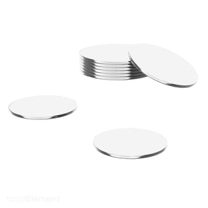 1 Inch Steel Disc, Thin Blank Metal Strike Plates (250 Pack)