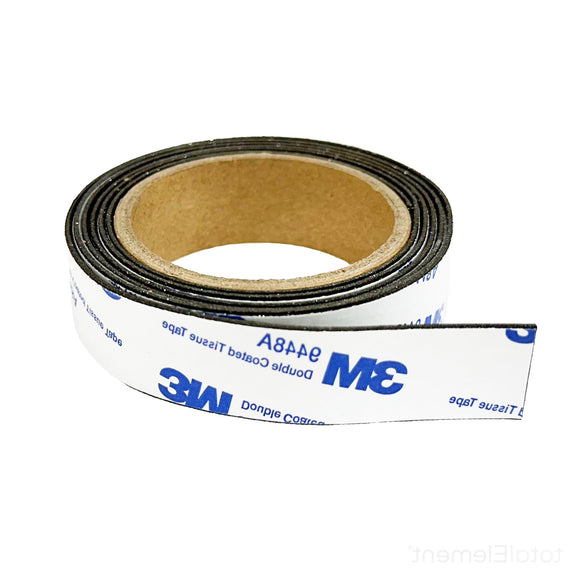 3/4 Inch Neodymium Flexible Magnet Strip, Magnetic Rubber Tape with 3M Self-Adhesive - totalElement