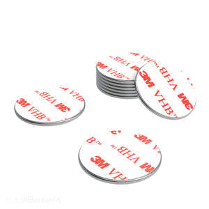 3/4 Inch Steel Disc with 3M Adhesive, Blank Metal Strike Plates (60 Pack) - totalElement