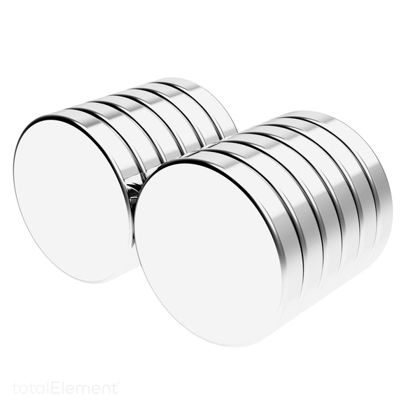 3/4 x 1/8 Inch Strong Neodymium Rare Earth Disc Magnets N52 (12 Pack) - totalElement