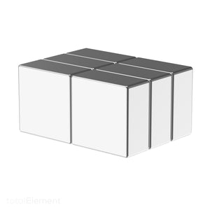 3/4 x 3/4 x 3/8 Inch Powerful Neodymium Rare Earth Block Magnets N42 (6 Pack) - totalElement