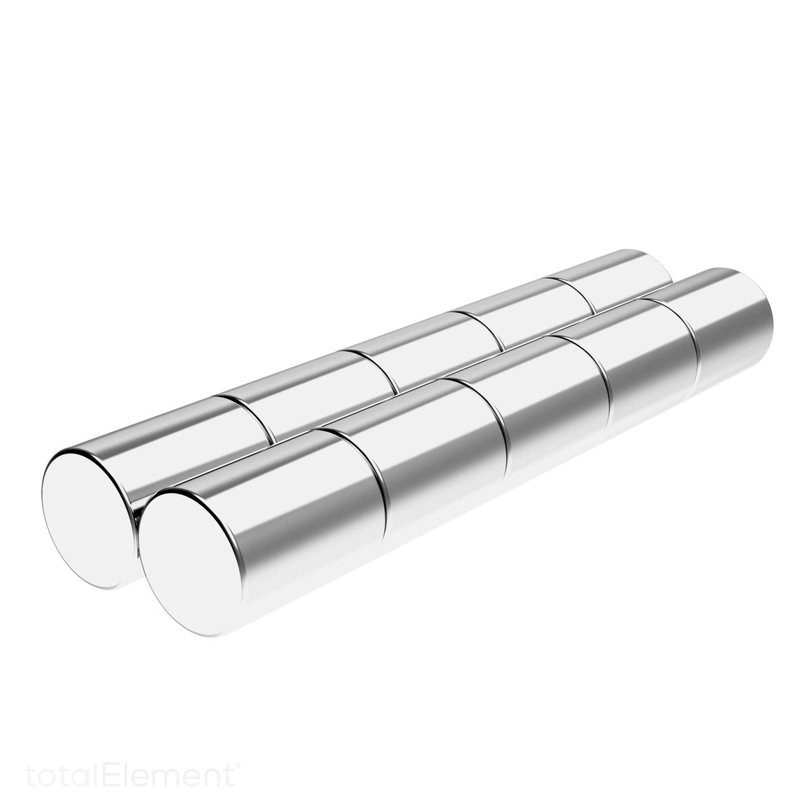 TotalElement 5/8 X 3/8 Inch N42 Neodymium Disc Magnets – 5 Pack Nickel Coated