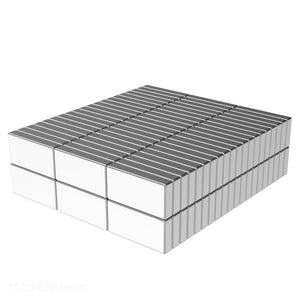 3/8 x 3/16 x 1/16 Inch Neodymium Rare Earth Block Magnets N52 (120 Pack) - totalElement