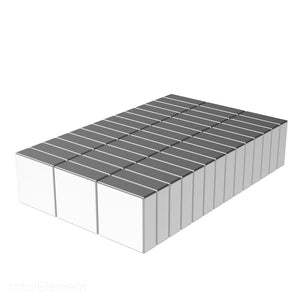 3/8 x 3/8 x 1/8 Inch Neodymium Rare Earth Block Magnets N52 (42 Pack) - totalElement