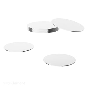 2 Inch Steel Disc, Blank Metal Strike Plates (60 Pack)