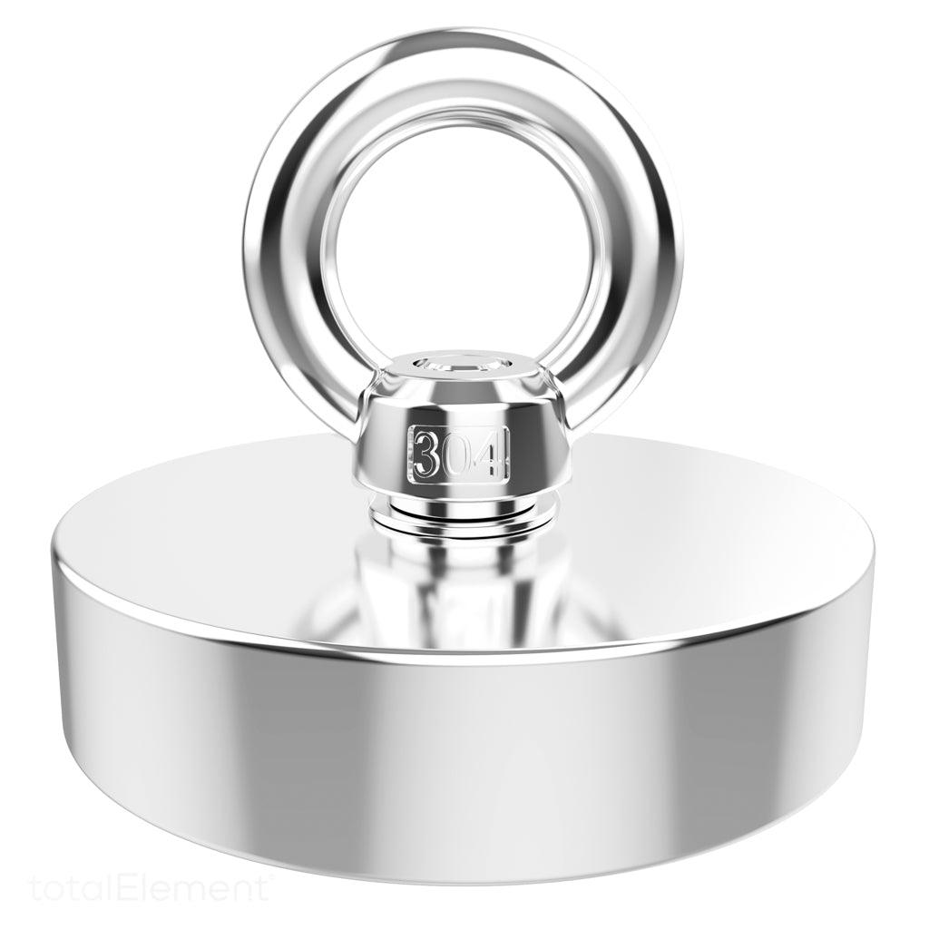 530lb Heavy-Duty Large Neodymium Rare Earth Fishing Magnet Kit with 65 ...