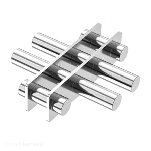 8 Inch Neodymium Grate Magnet, Round Food Grade Stainless Steel Magnetic Separator with Center Frame