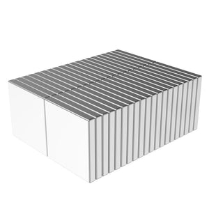 1/2 x 1/2 x 1/16 Inch Neodymium Rare Earth Block Magnets N52 (40 Pack) - totalElement