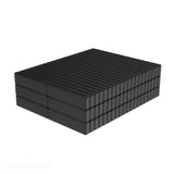 1/2 x 1/8 x 1/16 Inch Neodymium Rare Earth Block Magnets N42 with Black Epoxy (120 Pack)