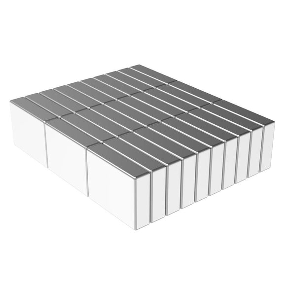 1/2 x 3/8 x 1/8 Inch Neodymium Rare Earth Block Magnets N52 (30 Pack) - totalElement