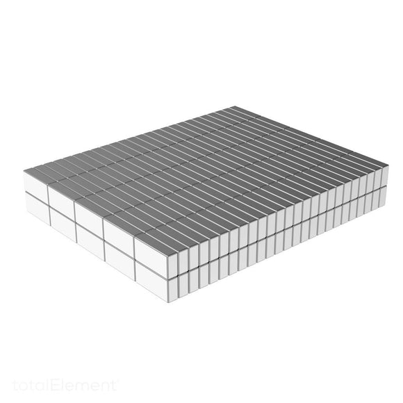 1/4 x 1/8 x 1/16 Inch Neodymium Rare Earth Block Magnets N42 (250 Pack) - totalElement