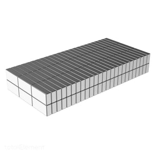 1/4 x 1/8 x 1/16 Inch Neodymium Rare Earth Block Magnets N48 (150