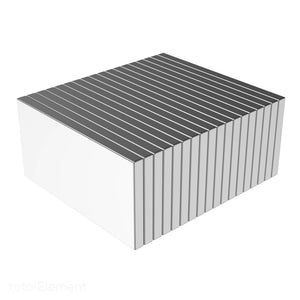 1 x 1/2 x 1/16 Inch Neodymium Rare Earth Bar Magnets N52 (18 Pack) - totalElement