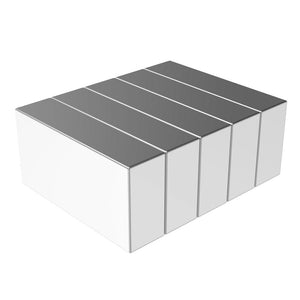 1 x 1/2 x 1/4 Inch Neodymium Rare Earth Block Magnets N48 (5 Pack) - totalElement