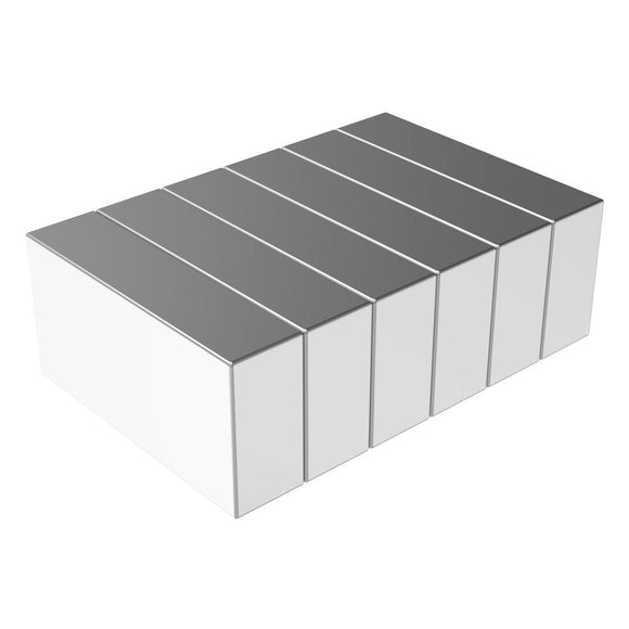 1 x 1/2 x 1/4 Inch Neodymium Rare Earth Block Magnets N42 (6 Pack) - totalElement