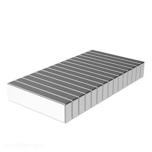 1 x 1/4 x 1/8 Inch Neodymium Rare Earth Bar Magnets N52 (15 Pack) - totalElement