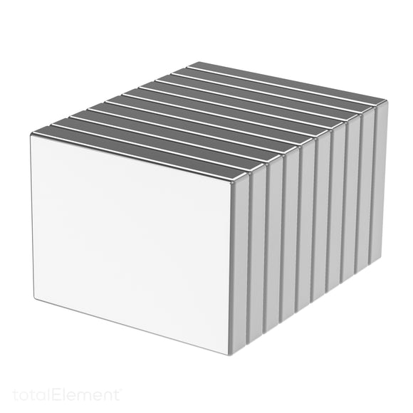 1 x 3/4 x 1/8 Inch Strong Neodymium Rare Earth Block Magnets N42 (10 Pack)