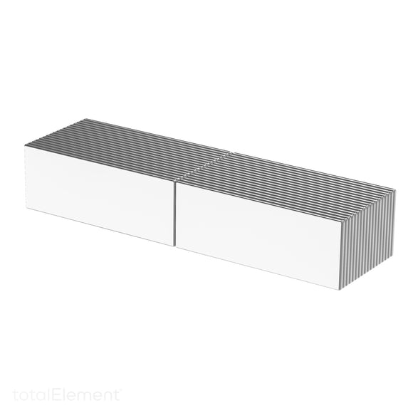 1 x 3/8 x 1/32 Inch Neodymium Rare Earth Block Magnets N52 (36 Pack)