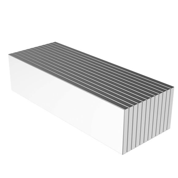 2 x 1/2 x 1/16 Inch Neodymium Rare Earth Bar Magnets N42 (12 Pack) - totalElement