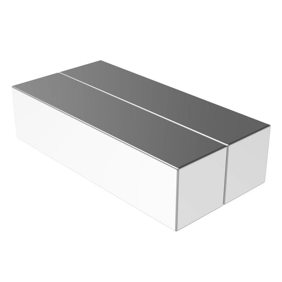 2 x 1/2 x 1/2 Inch Neodymium Rare Earth High Temperature Bar Magnets N42SH (2 Pack) - totalElement