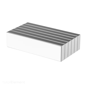 2 x 1/2 x 3/16 Inch Powerful Neodymium Rare Earth Bar Magnets N42 (6 Pack)