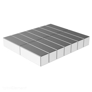 3/4 x 1/4 x 1/4 Inch Neodymium Rare Earth Bar Magnets N52 (14 Pack) - totalElement