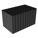 3/4 x 3/4 x 1/8 Inch Neodymium Rare Earth Large Block Magnets N52 with Black Epoxy (10 Pack)
