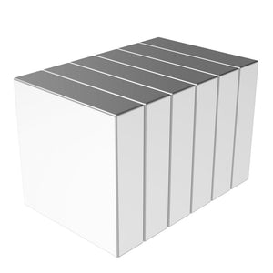 3/4 x 3/4 x 3/16 Inch Powerful Neodymium Rare Earth Block Magnets N42 (6 Pack) - totalElement