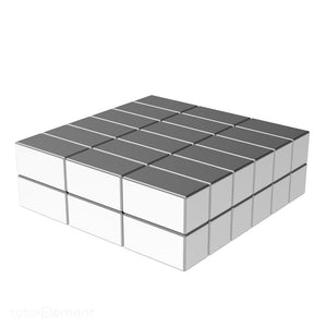 3/8 x 3/16 x 3/16 Inch Neodymium Rare Earth Block Magnets N52 (36 Pack) - totalElement