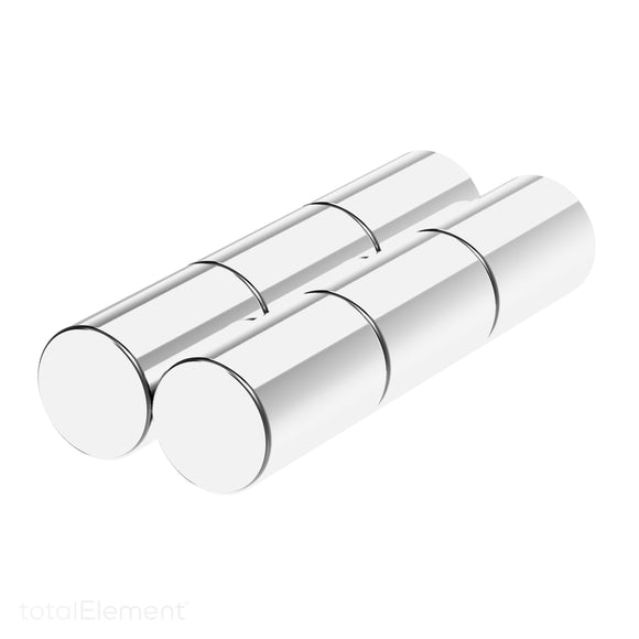 1/2 x 3/4 Inch Strong Neodymium Rare Earth Cylinder Magnets N52 (6 Pack)