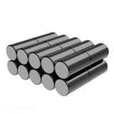 1/4 x 1/2 Inch Diametrically Magnetized Neodymium Rare Earth Cylinder Magnets with Black Nickel Coating N42 (20 Pack)
